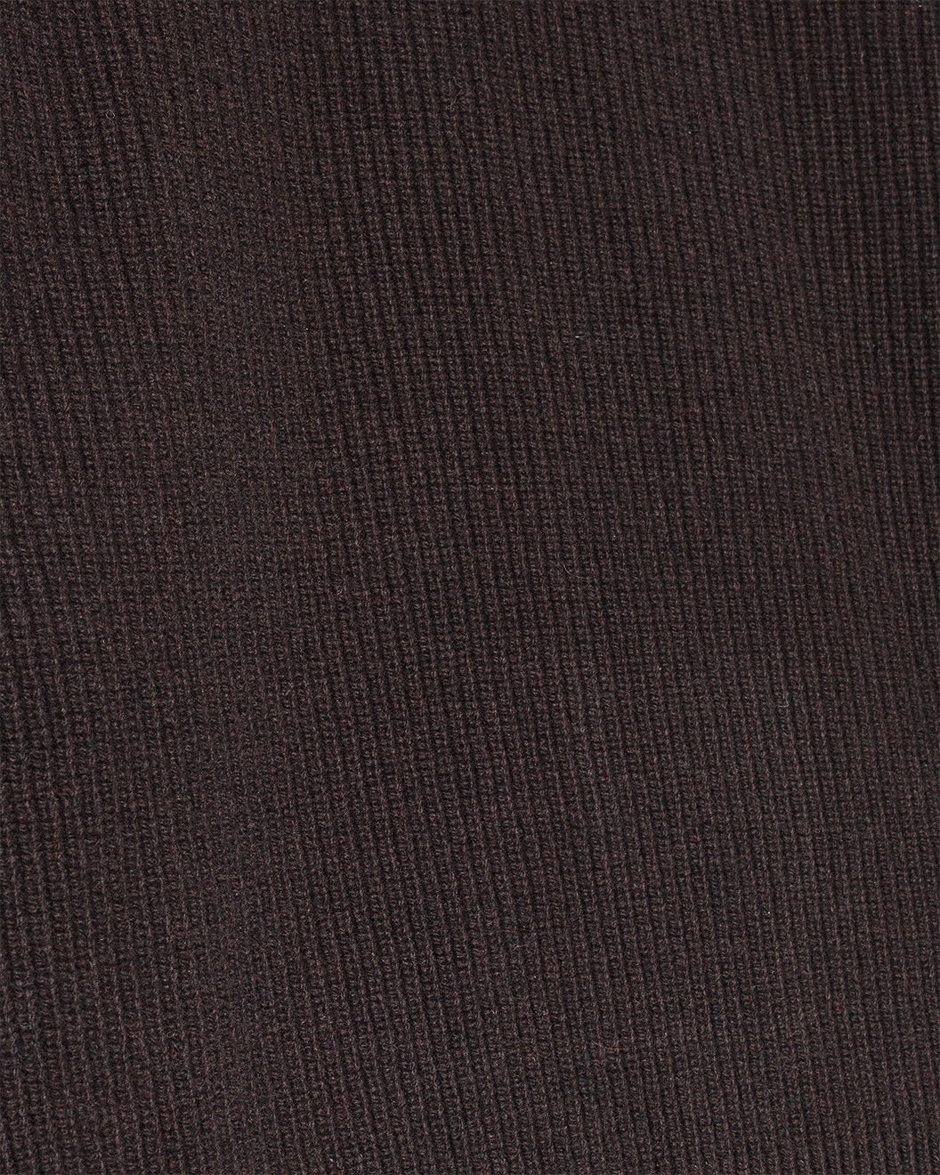 Ribbed Pullover Crew Merino Cashmere Blend Relaxed Fit Espresso