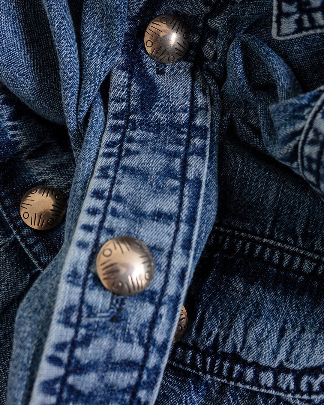 Giorgio Work Shirt w/ Concho Denim 6.75 oz - MONITALY
