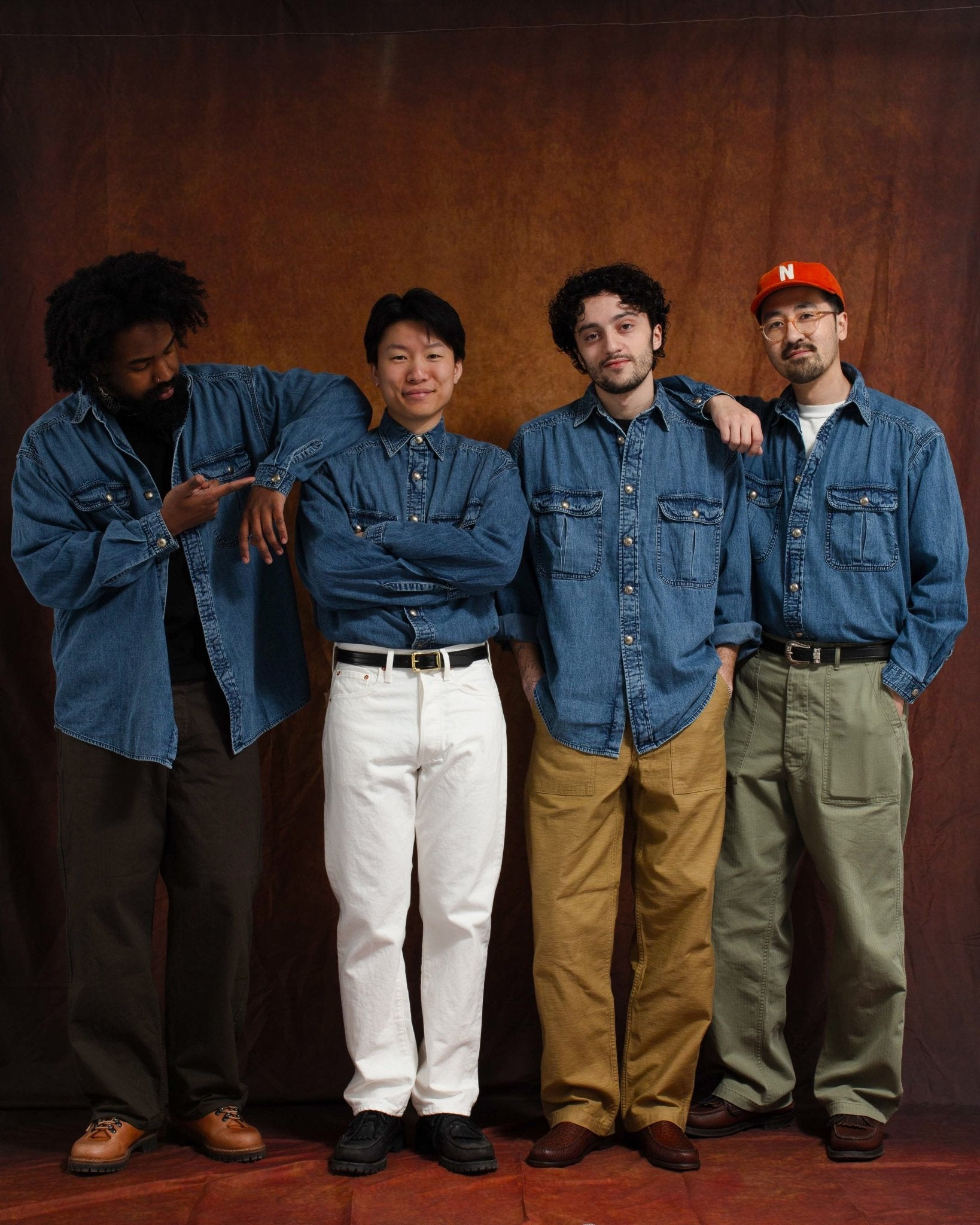 Giorgio Work Shirt w/ Concho Denim 6.75 oz - MONITALY