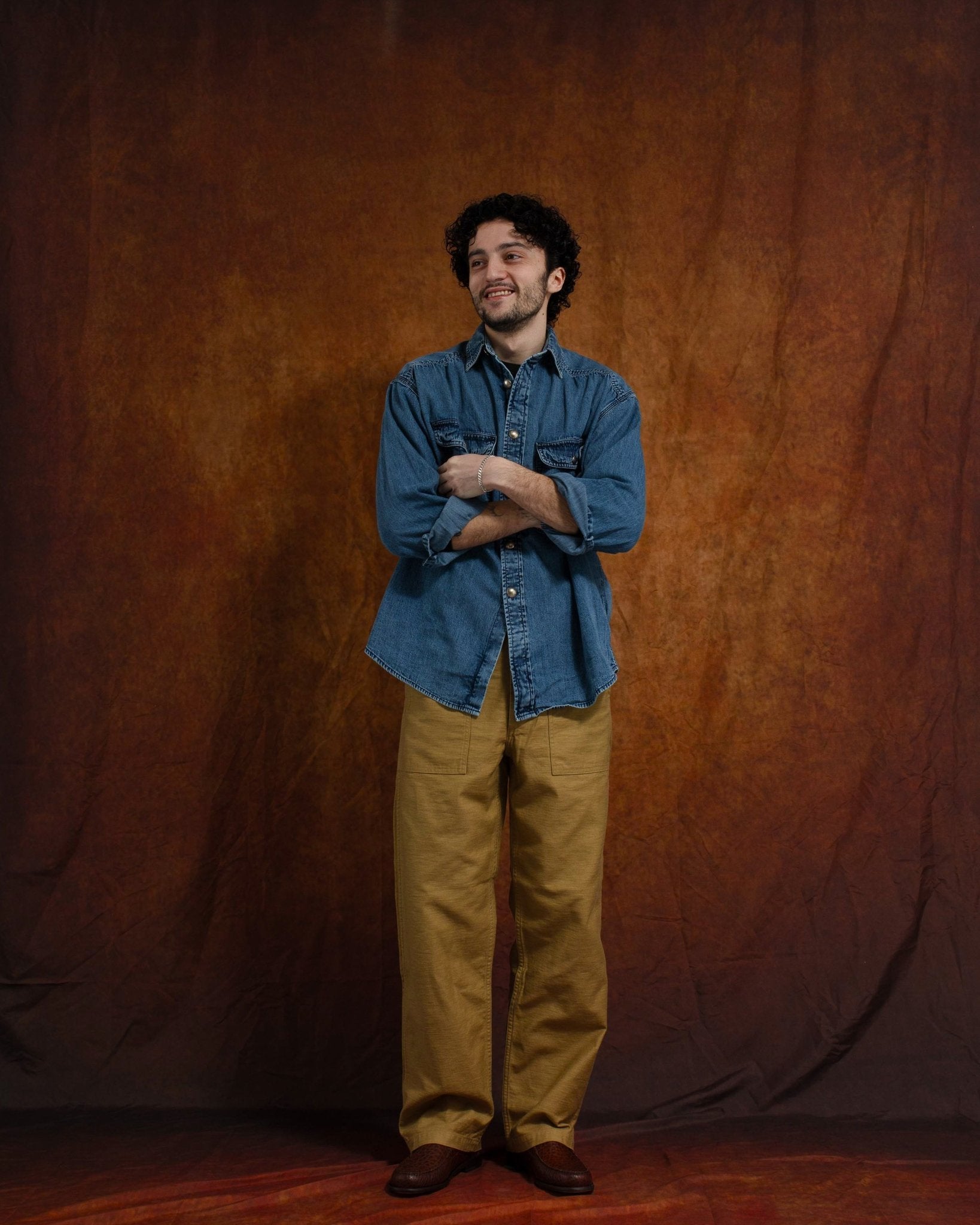 Giorgio Work Shirt w/ Concho Denim 6.75 oz - MONITALY