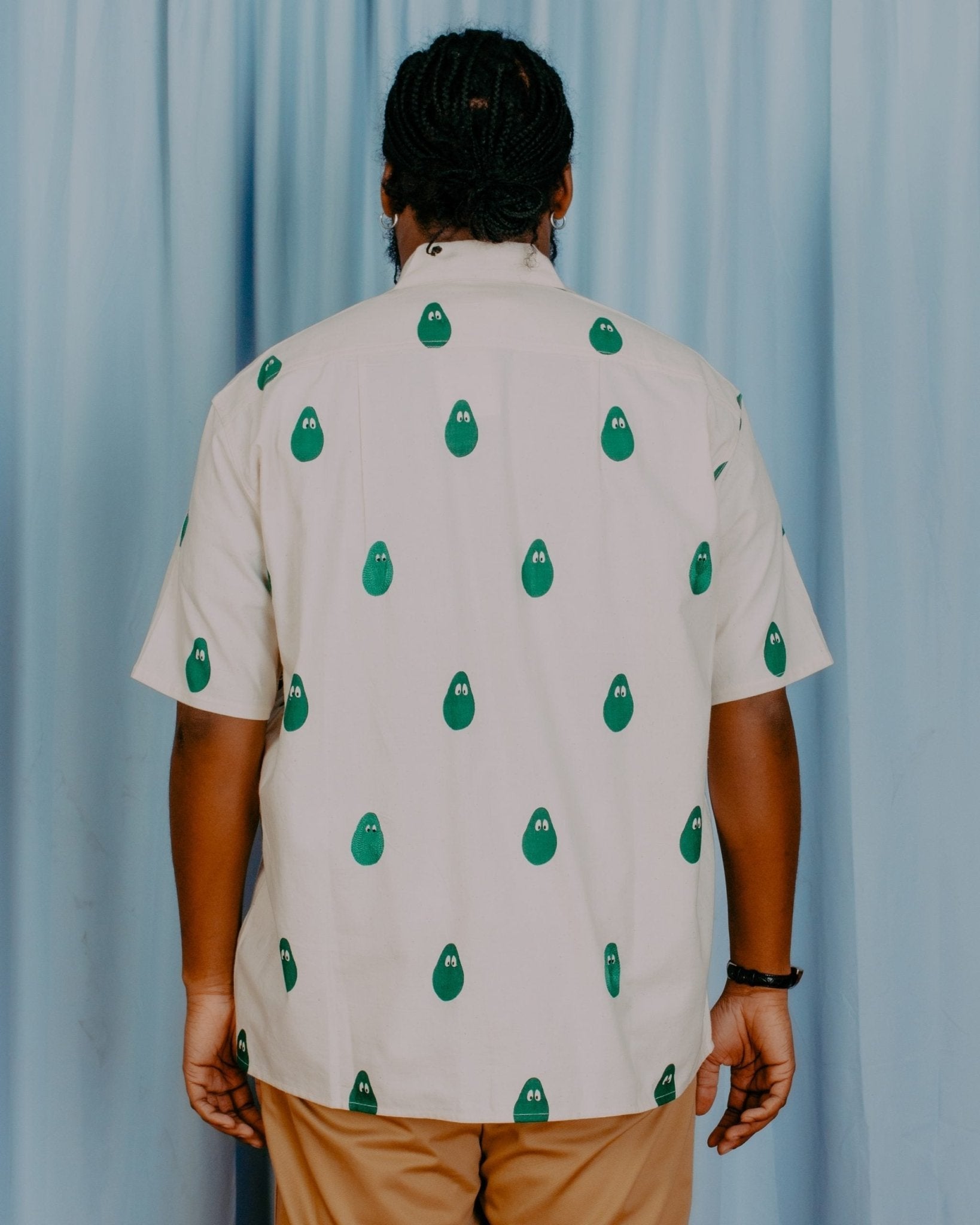 Khadi Hand Spun Milano Avacado Shirt - MONITALY