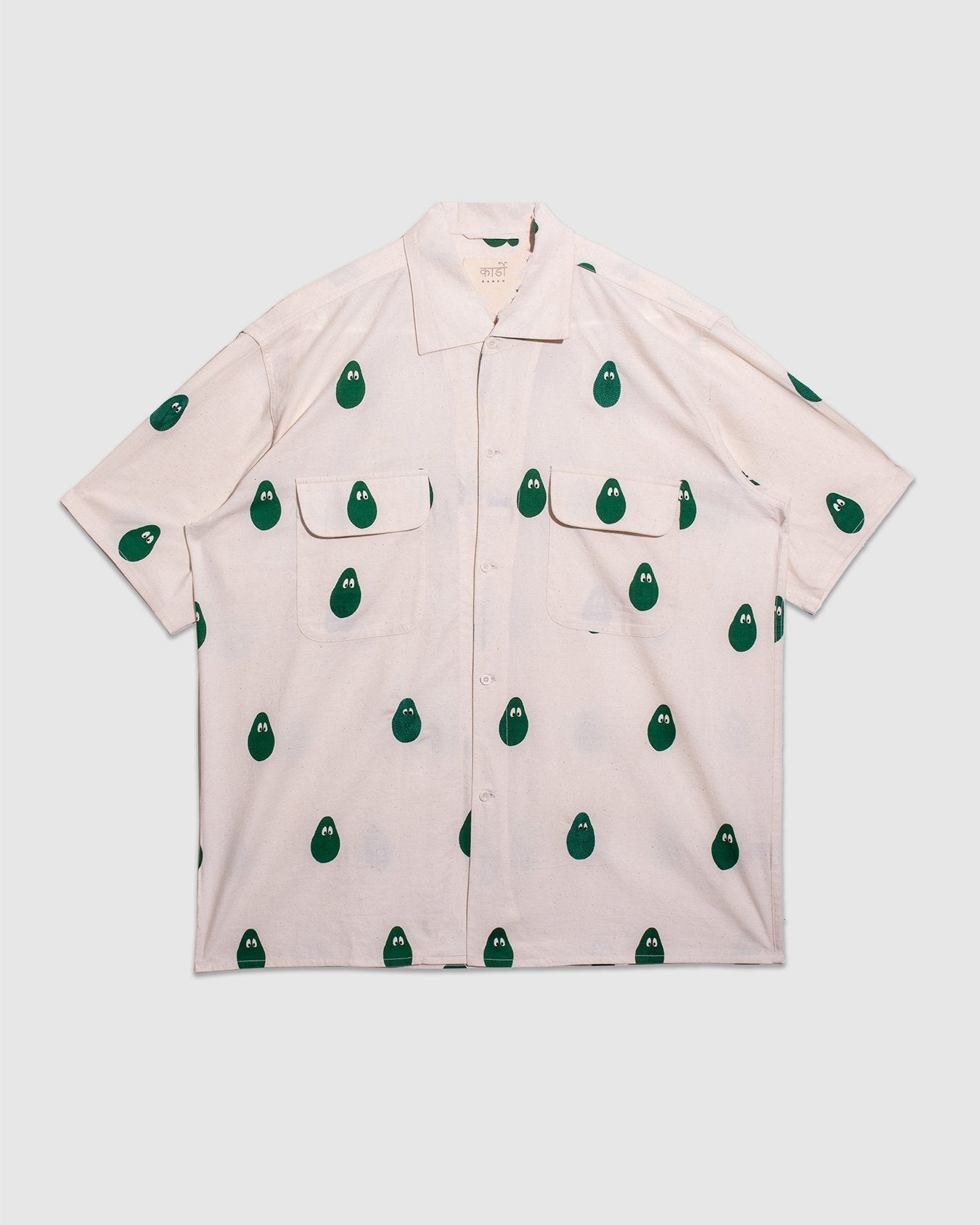 Khadi Hand Spun Milano Avacado Shirt - MONITALY