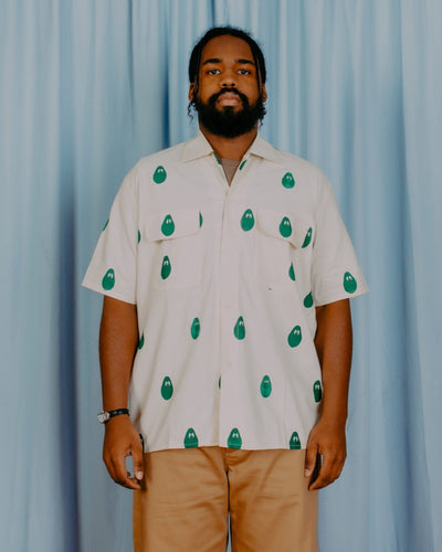 Khadi Hand Spun Milano Avacado Shirt - MONITALY