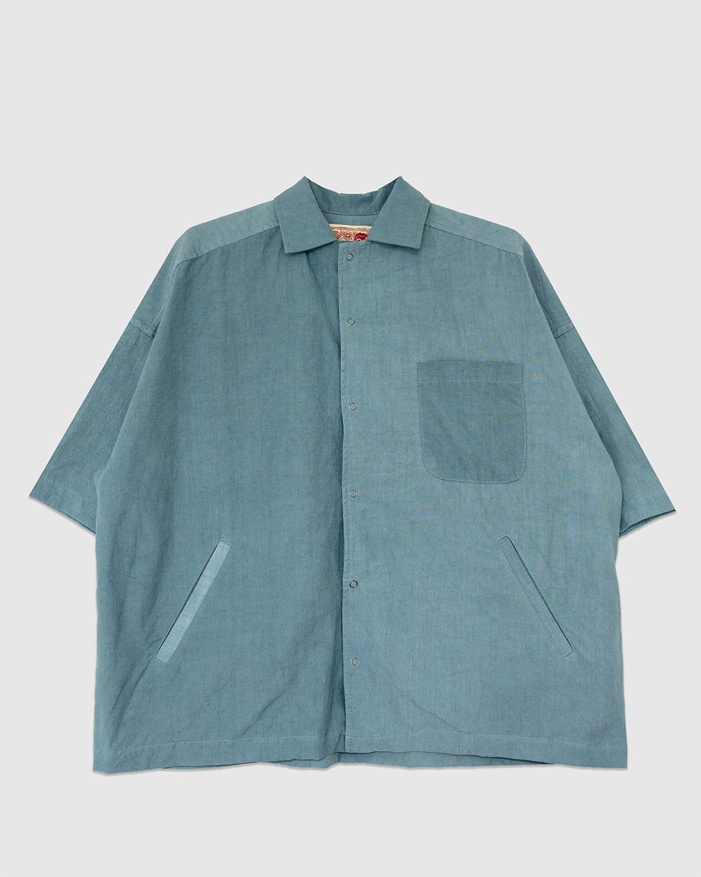 Midnight Sunlight Snap Shirt High Tide Blue - MONOSTEREO