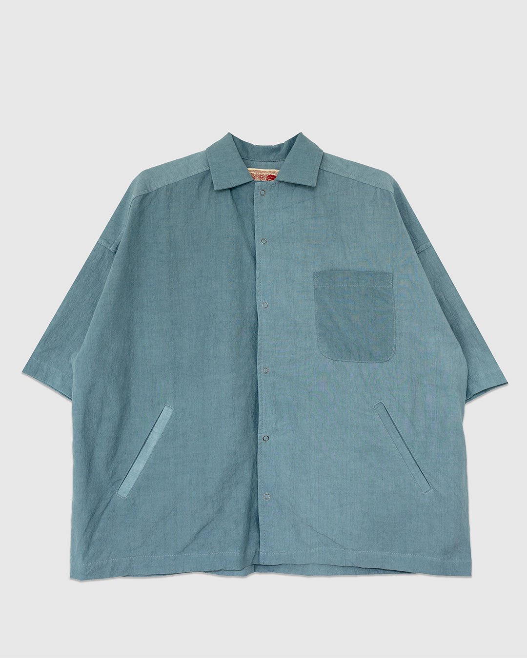 Midnight Sunlight Snap Shirt High Tide Blue - MONOSTEREO