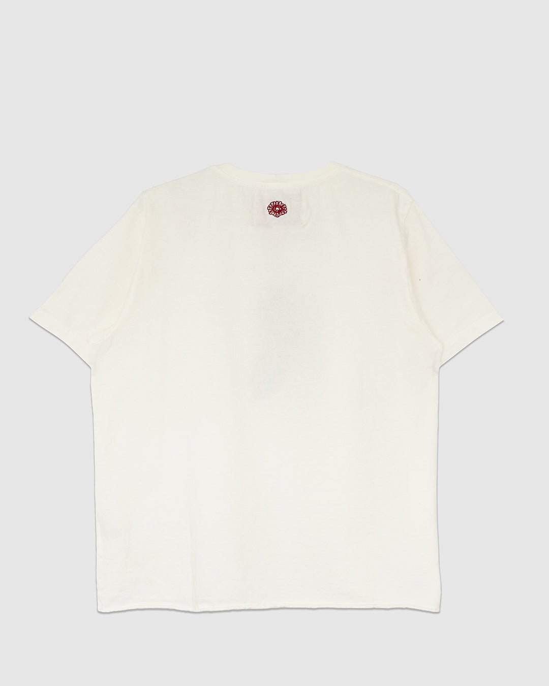 On The Farm Raw Hem Tee Cloud - MONOSTEREO