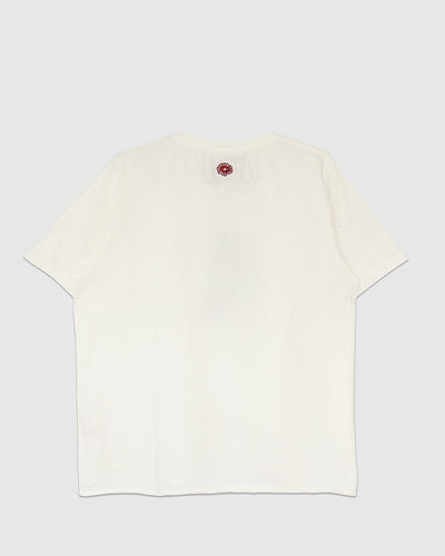 On The Farm Raw Hem Tee Cloud - MONOSTEREO