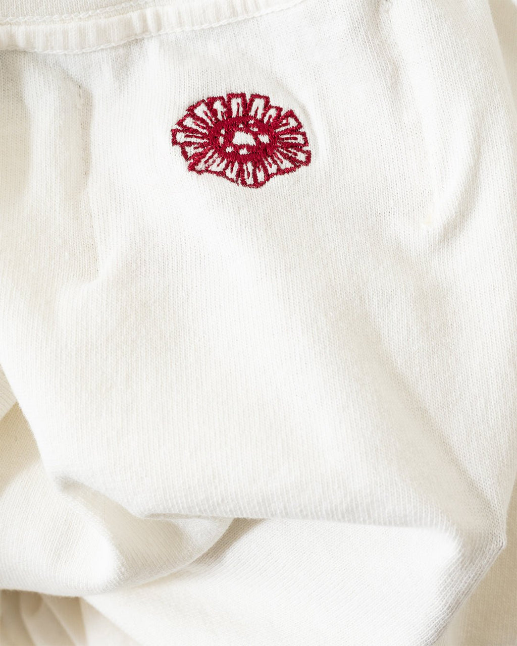 On The Farm Raw Hem Tee Cloud - MONOSTEREO