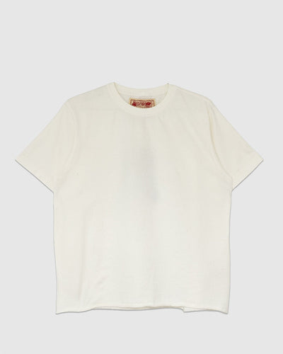 On The Farm Raw Hem Tee Cloud - MONOSTEREO