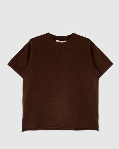 On The Farm Raw Hem Tee Cocoa - MONOSTEREO