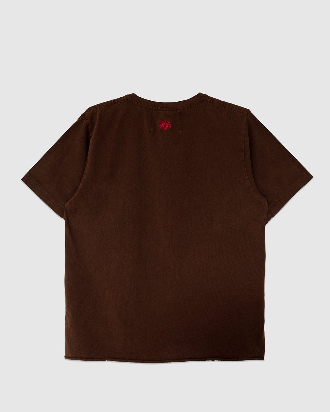 On The Farm Raw Hem Tee Cocoa - MONOSTEREO