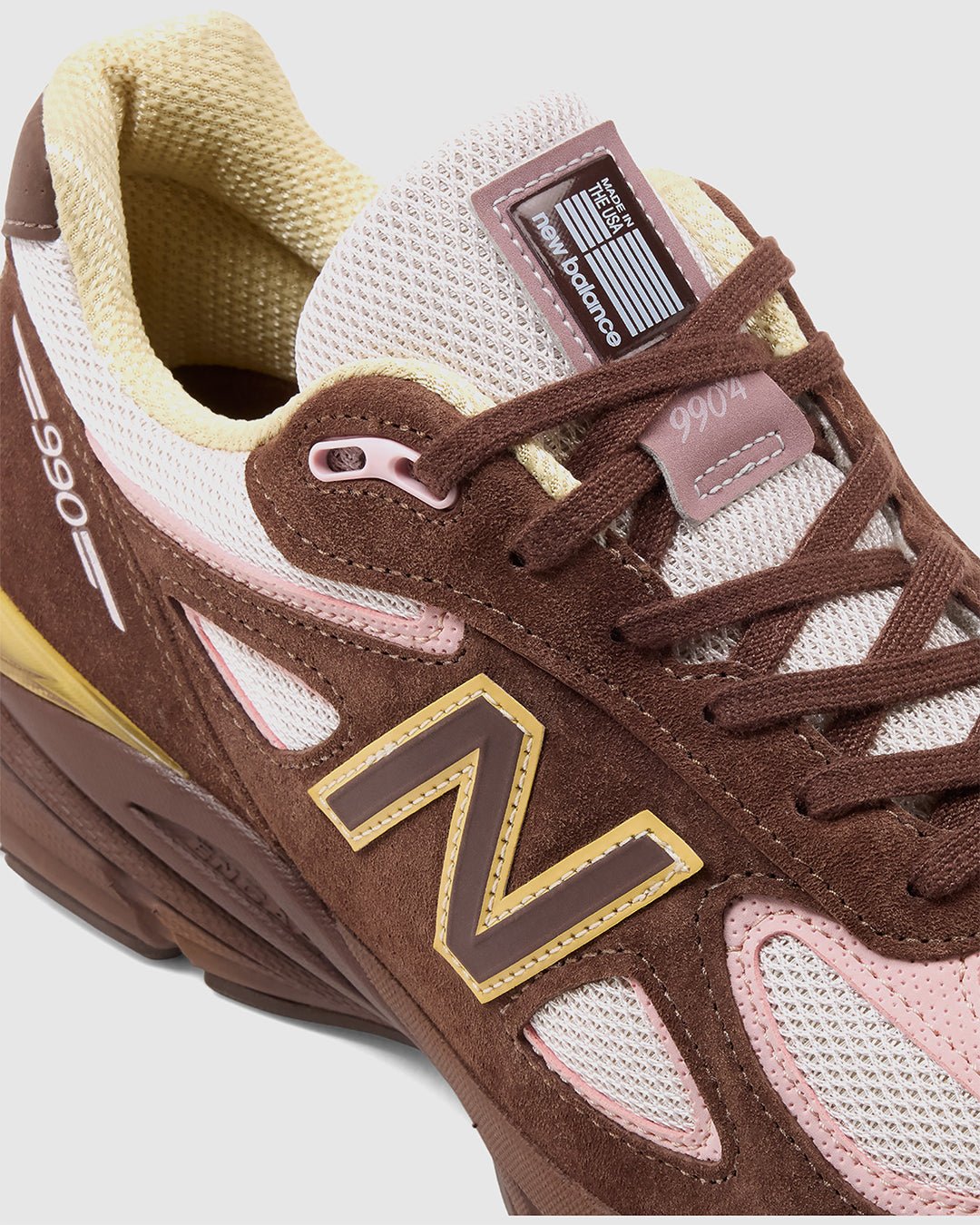 MADE in USA 990v4 Pumpernickel/Pink Chalk/Alabaster - NEW BALANCE