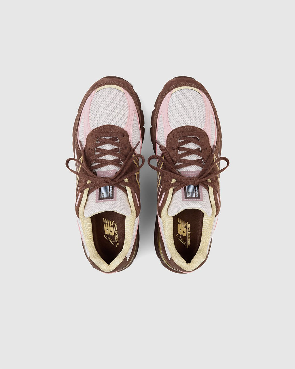 MADE in USA 990v4 Pumpernickel/Pink Chalk/Alabaster - NEW BALANCE