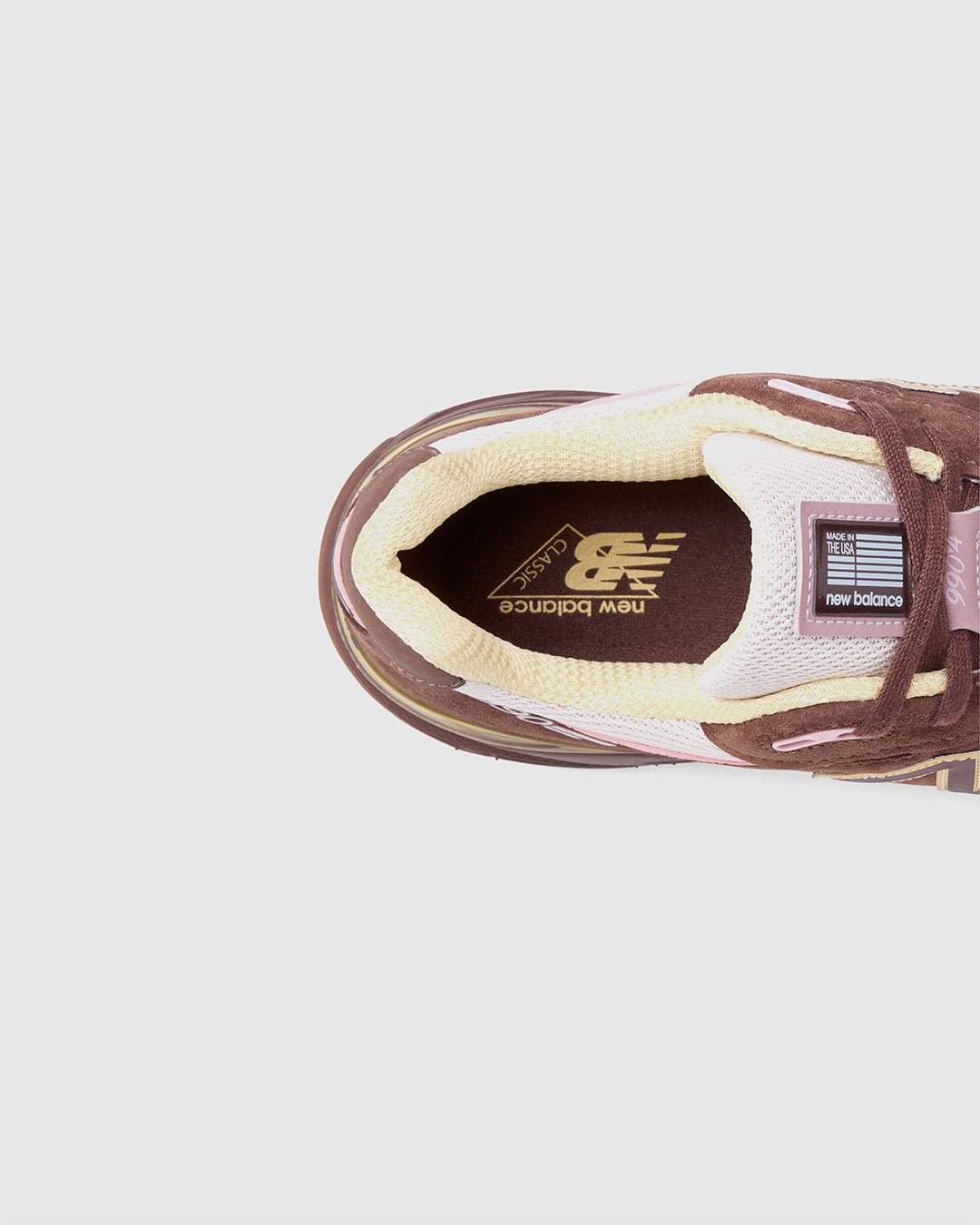 MADE in USA 990v4 Pumpernickel/Pink Chalk/Alabaster - NEW BALANCE