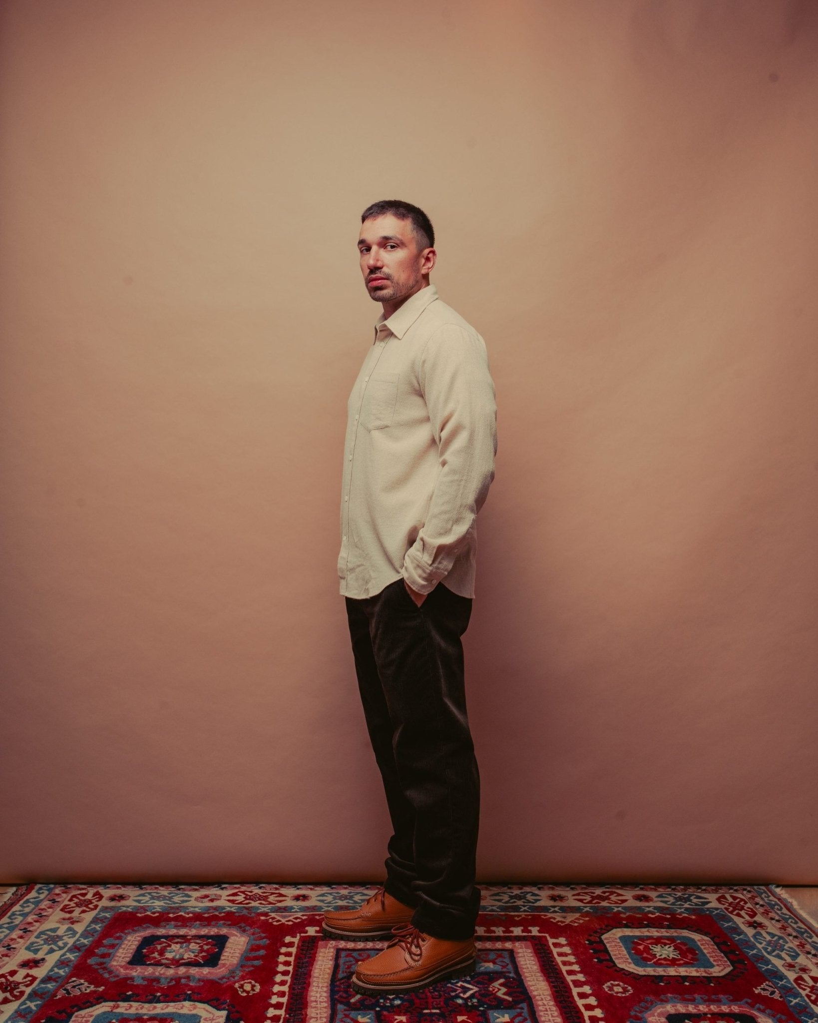 Algot Relaxed Wool Shirt - Ecru - NORSE PROJECTS