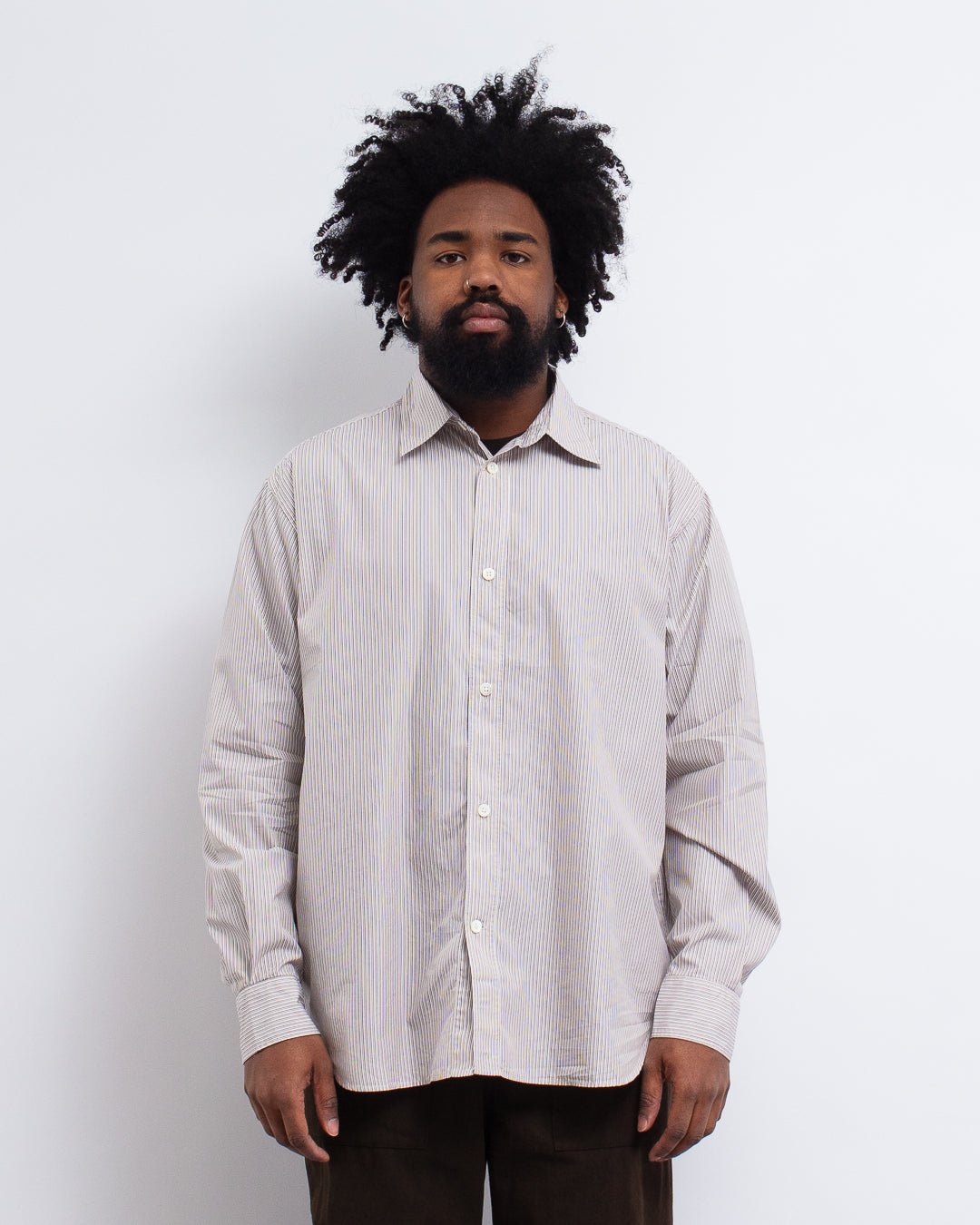 Espevik Fine Oversize Shirt Walnut - NORSE PROJECTS