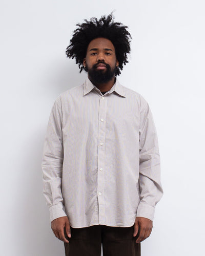 Espevik Fine Oversize Shirt Walnut - NORSE PROJECTS