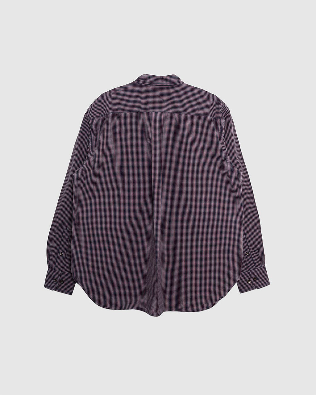 Espevik Oversize Poplin Check Shirt Dark Navy - NORSE PROJECTS