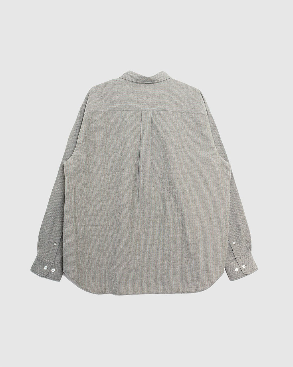 Falster Oversized Textured Stripe Shirt Vetiver - NORSE PROJECTS