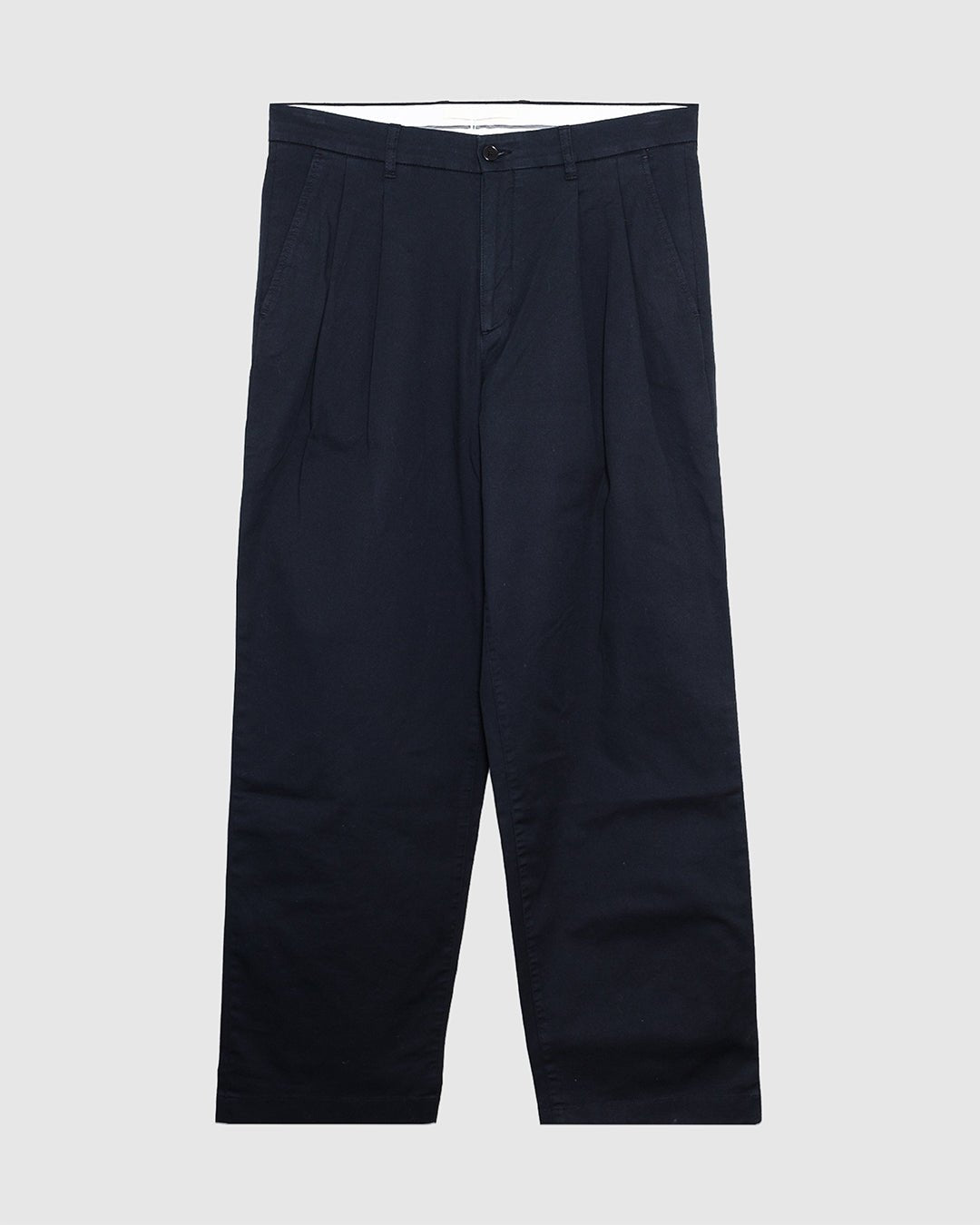 Hestur Relaxed Twill Pleated Trouser Black - NORSE PROJECTS