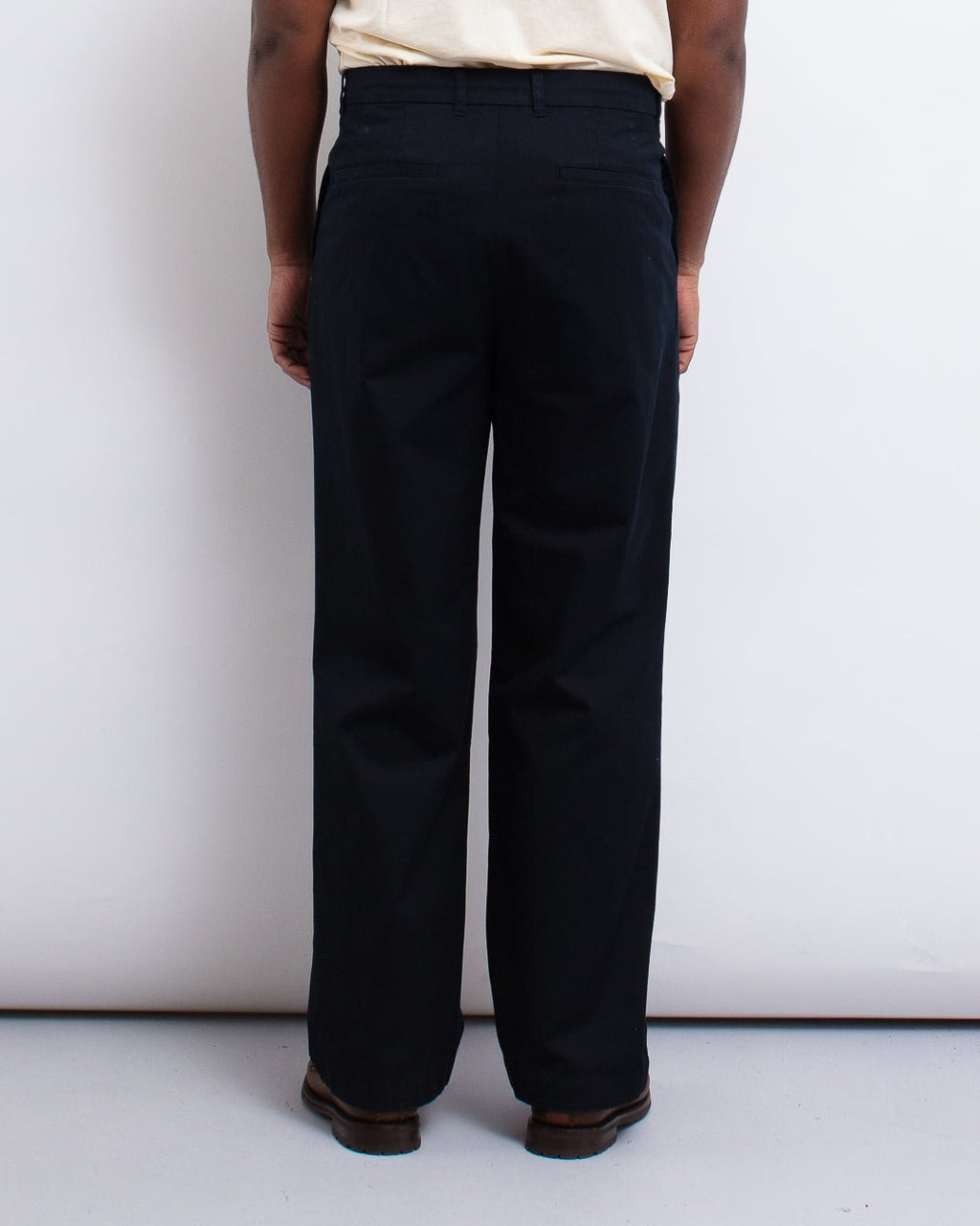 Hestur Relaxed Twill Pleated Trouser Black - NORSE PROJECTS