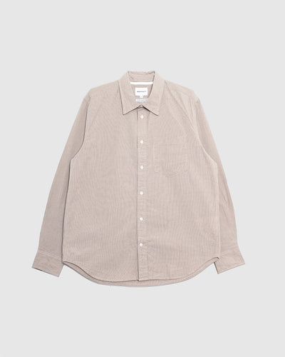 Kongshoved Poplin Micro Check Shirt Oatmeal - NORSE PROJECTS