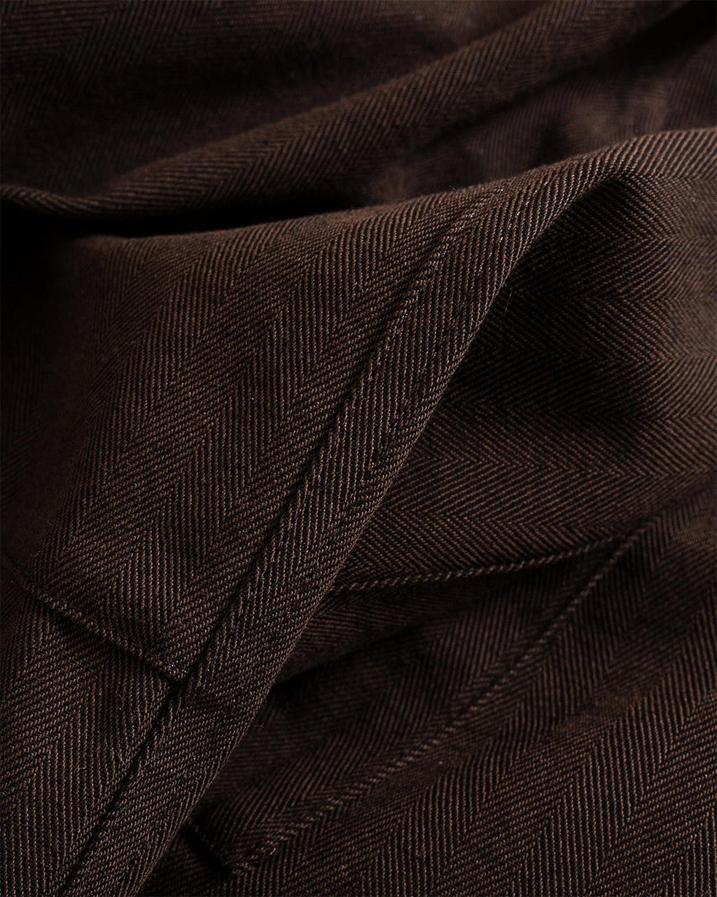 Kvitfjell Cotton Wool Herringbone Pant Delicioso Brown - NORSE PROJECTS