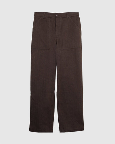 Kvitfjell Cotton Wool Herringbone Pant Delicioso Brown - NORSE PROJECTS