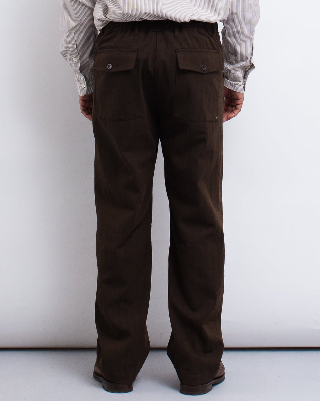 Kvitfjell Cotton Wool Herringbone Pant Delicioso Brown - NORSE PROJECTS
