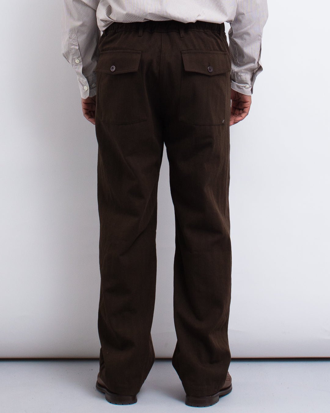 Kvitfjell Cotton Wool Herringbone Pant Delicioso Brown - NORSE PROJECTS