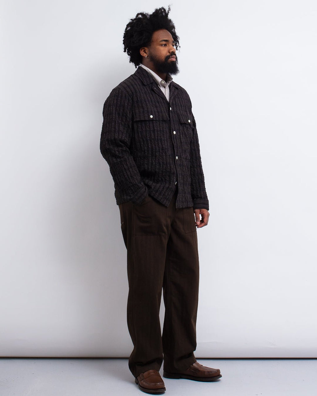 Mols Hunting Shirt Check Shirt Delicioso Brown - NORSE PROJECTS