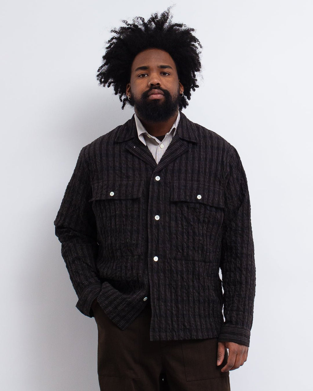 Mols Hunting Shirt Check Shirt Delicioso Brown - NORSE PROJECTS