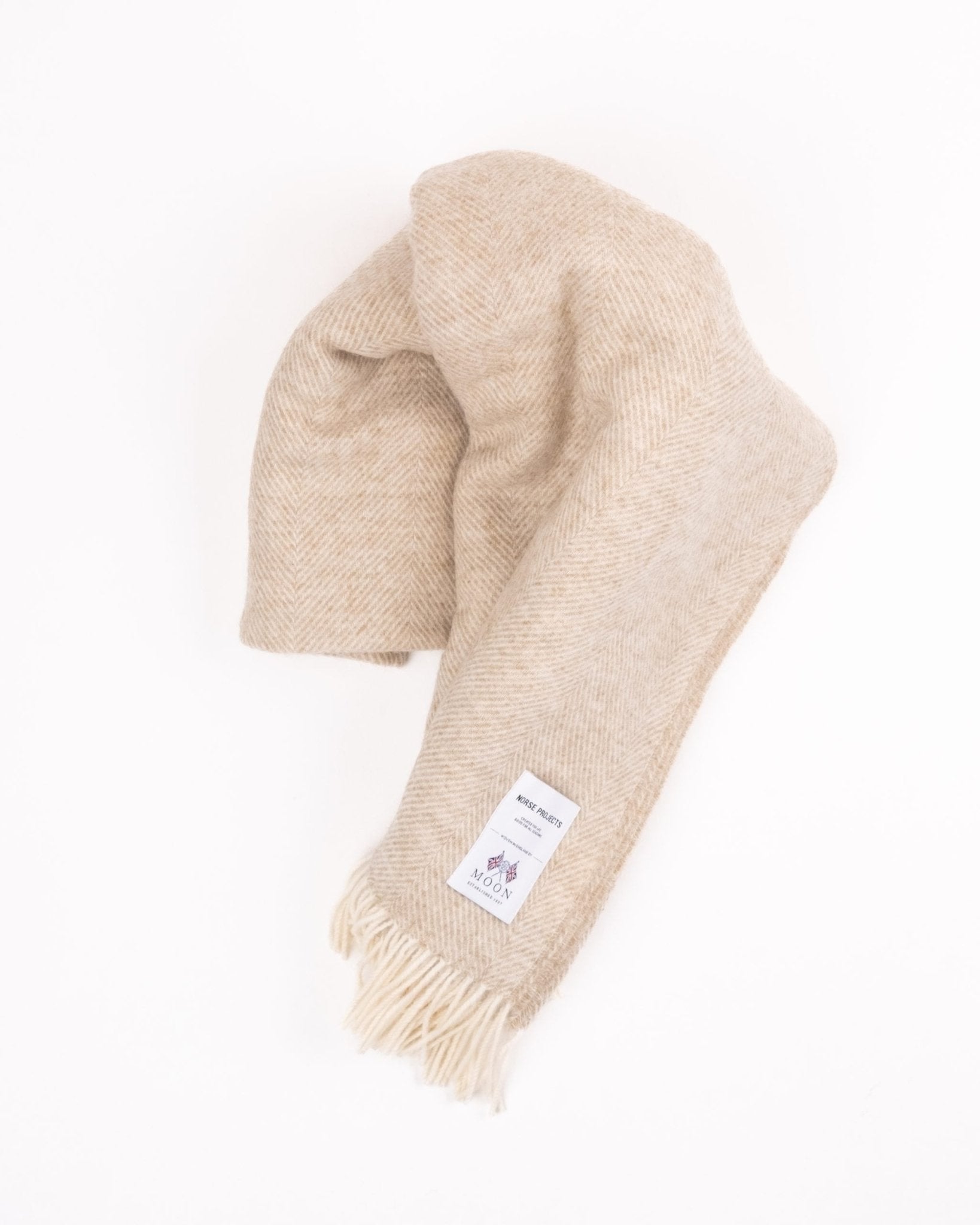 Norse Moon Merino Lambswool Blanket - Sand - NORSE PROJECTS