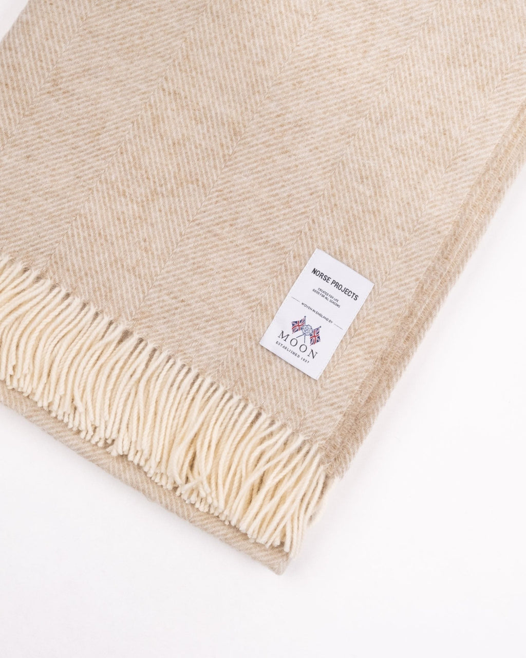 Norse Moon Merino Lambswool Blanket - Sand - NORSE PROJECTS