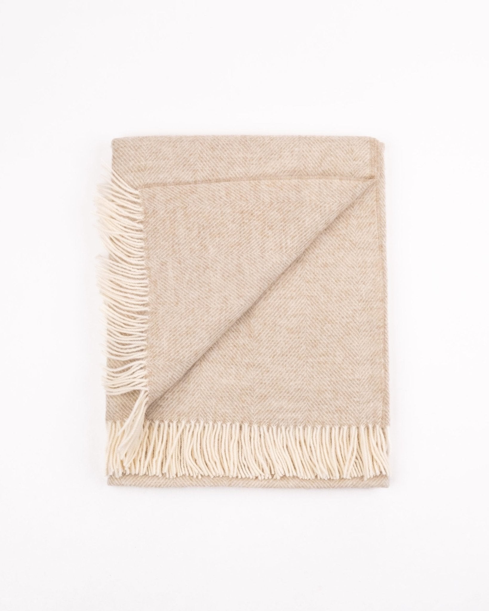 Norse Moon Merino Lambswool Blanket - Sand - NORSE PROJECTS