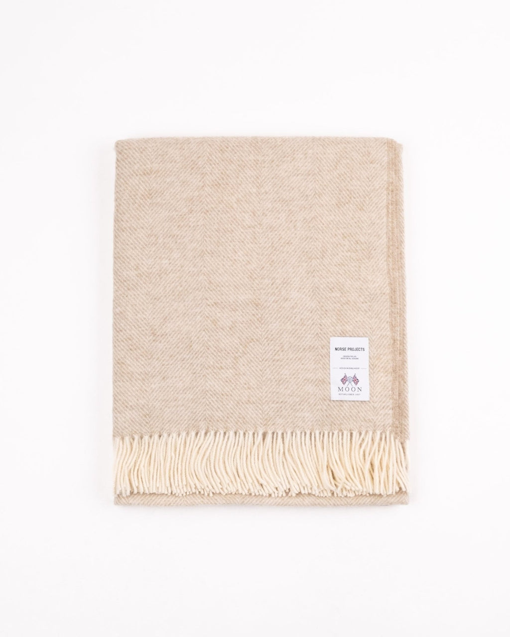 Norse Moon Merino Lambswool Blanket - Sand - NORSE PROJECTS