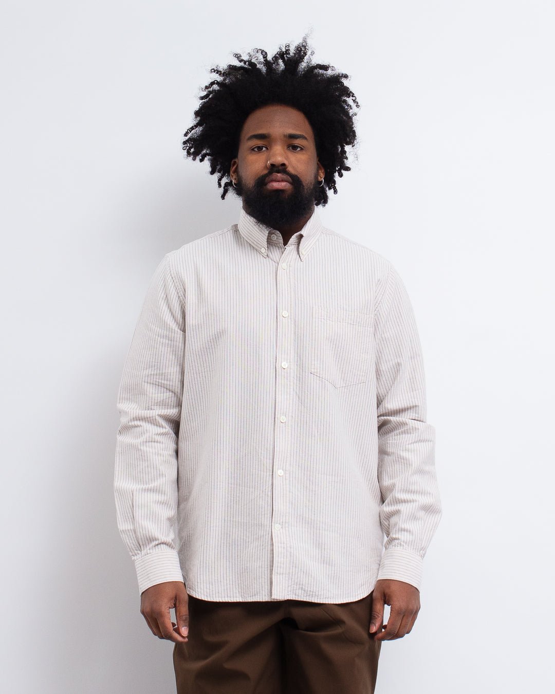 Norse Standard Oxford BD Shirt Dark Dust Green - NORSE PROJECTS