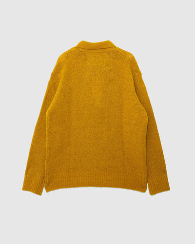 Rasmus Relaxed Brushed Polo Warm Yellow - NORSE PROJECTS