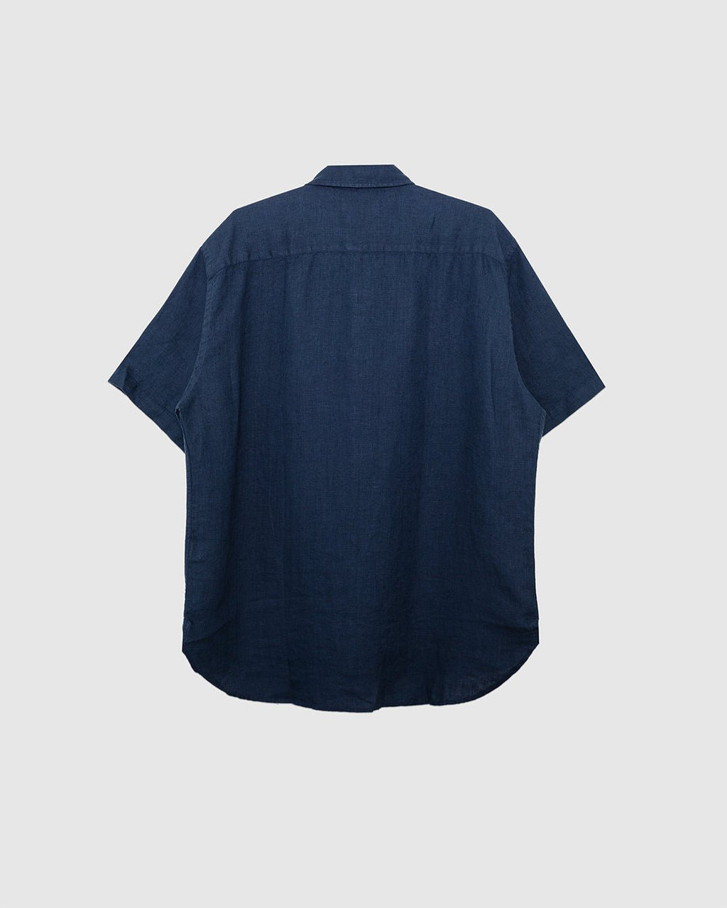 Atlanta Shirt Linen Padworth Navy - OLIVER SPENCER