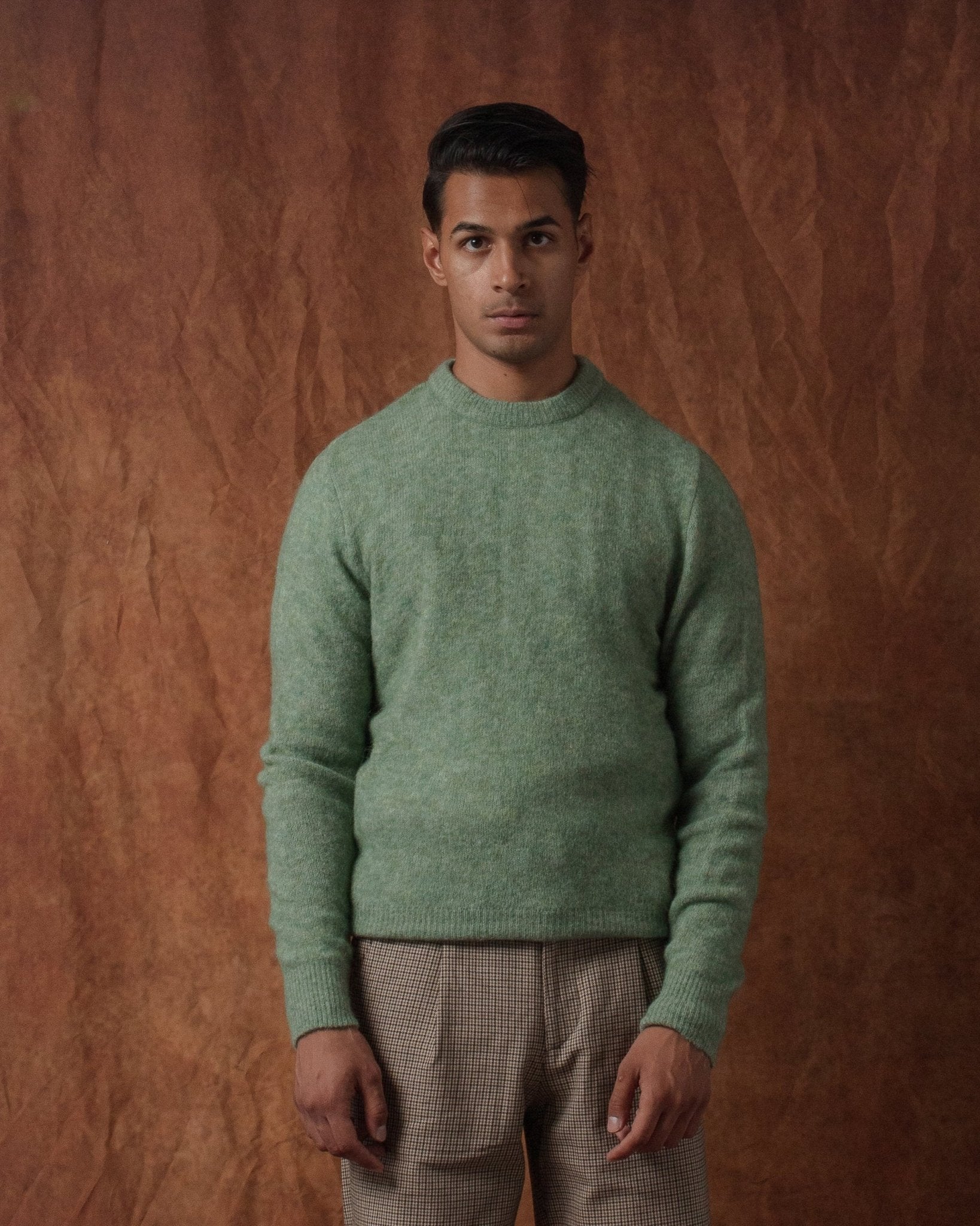 Blenheim Jumper Brady Green - OLIVER SPENCER
