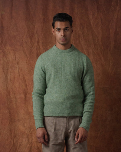 Blenheim Jumper Brady Green - OLIVER SPENCER