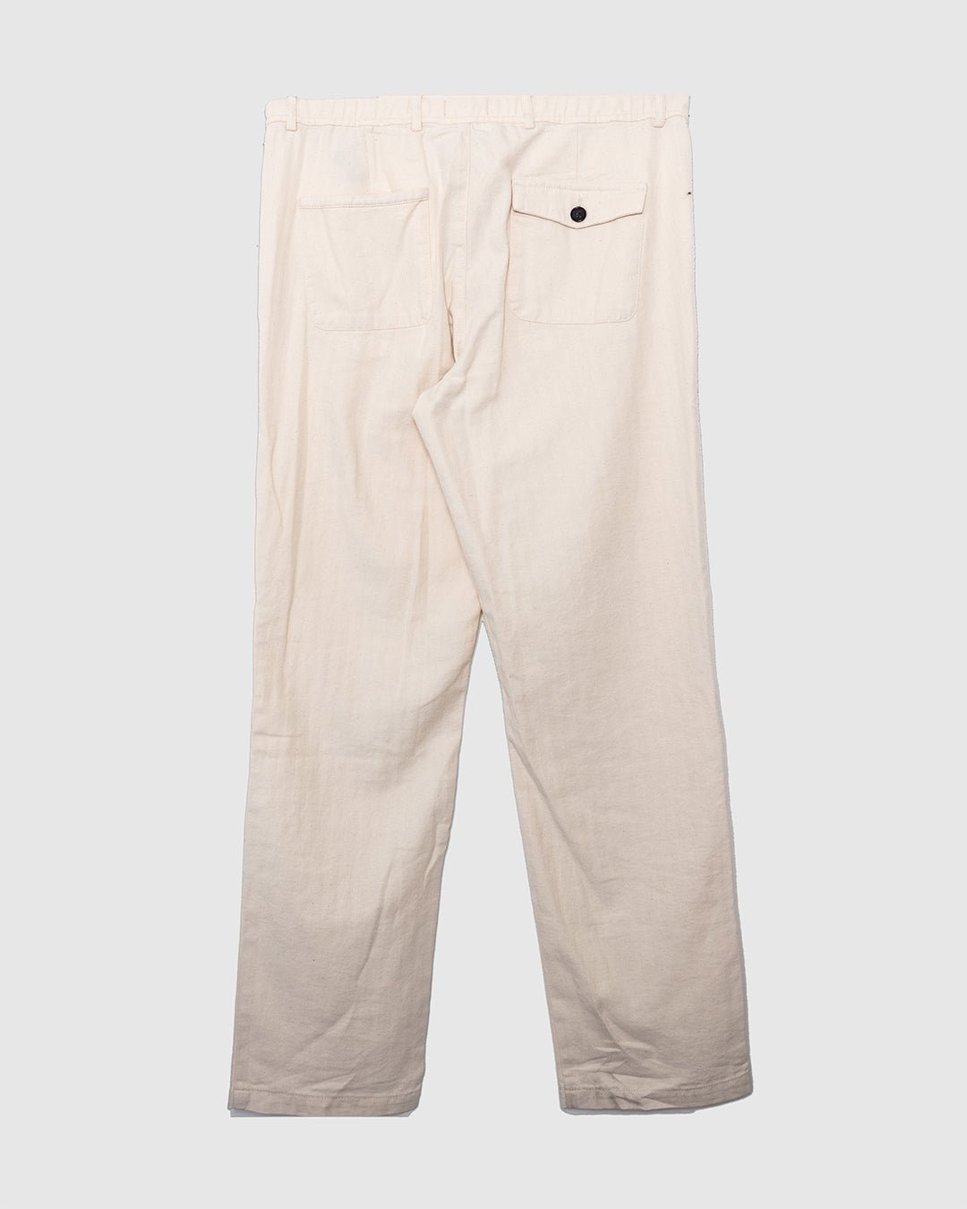 Drawstring Trousers Cairnes Ecru - OLIVER SPENCER