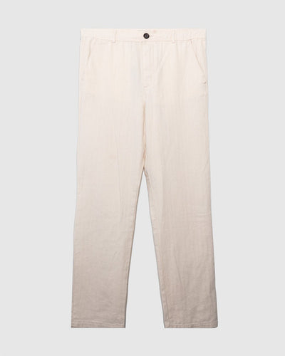Drawstring Trousers Cairnes Ecru - OLIVER SPENCER