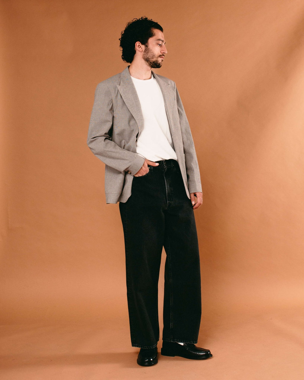 Finsbury Jacket Jensen Brown/White - OLIVER SPENCER
