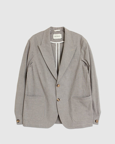 Finsbury Jacket Jensen Brown/White - OLIVER SPENCER