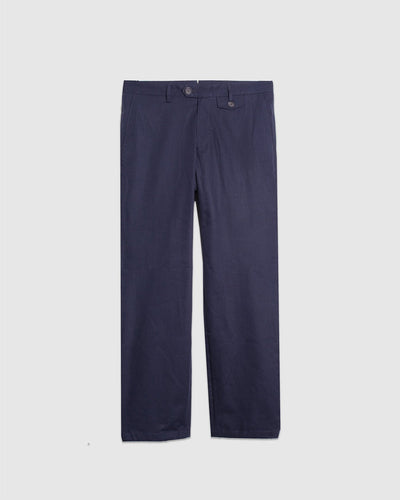 Fishtail Trousers Ashdown - Navy - OLIVER SPENCER