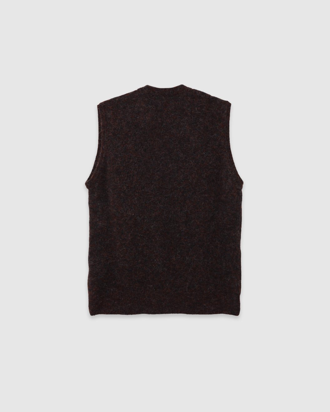 Graves V Neck Vest Brady Brown - OLIVER SPENCER