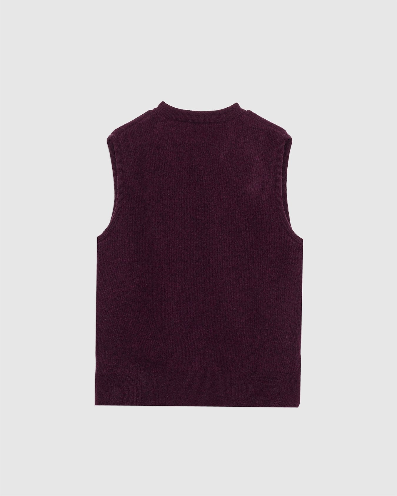 Graves V Neck Vest Hartwell Purple - OLIVER SPENCER