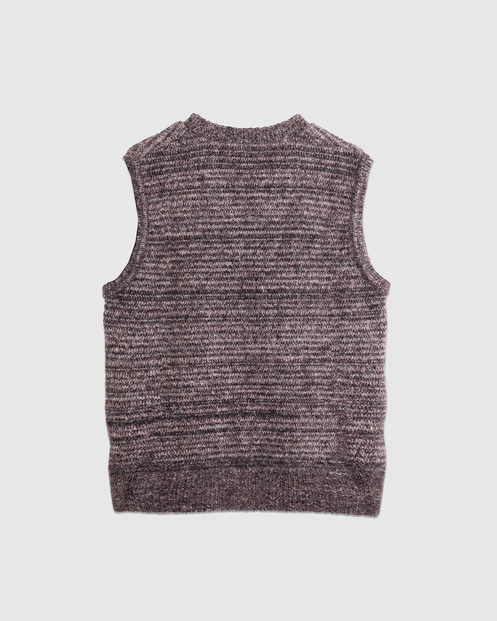 Graves V Neck Vest Stirling Black Multi - OLIVER SPENCER
