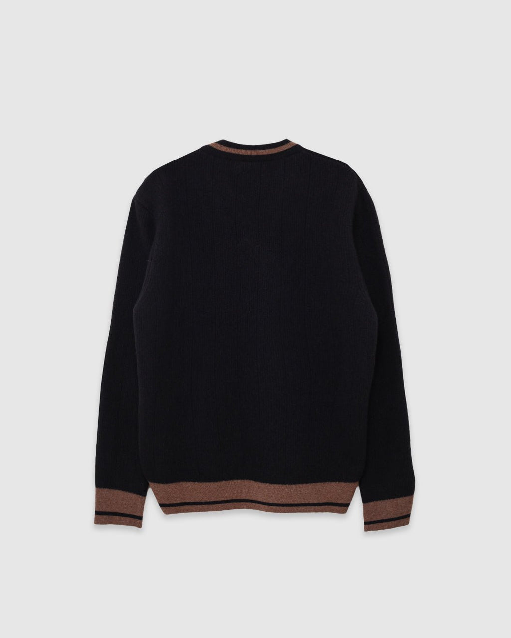 Hawes V Neck Jumper Colvin Black - OLIVER SPENCER